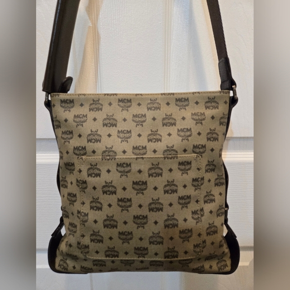 MCM VISETOS MONOGRAM UNISEX MESSENGER BAG-AUTHENTIC - Picture 3 of 14
